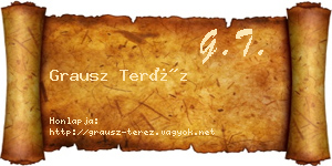 Grausz Teréz névjegykártya